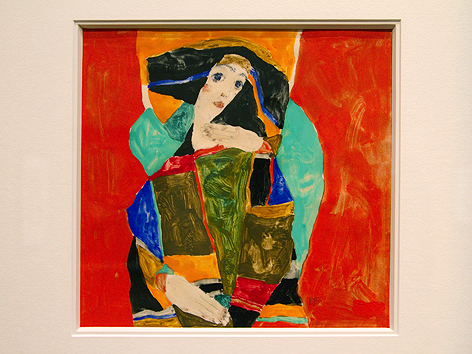 © Belvedere Wien; ORF.at/Carina Kainz Reproduktionsfoto "Porträt einer Dame (Wally Neuzil)"