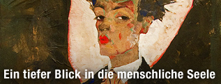 Reproduktionsfoto "Selbstportrait mit Pfauenweste"