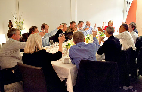 Abendessen mit US-Präsident Barack Obama und anderen Tech-Größen