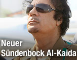 Staatschef von Libyen Muammar al-Gaddafi