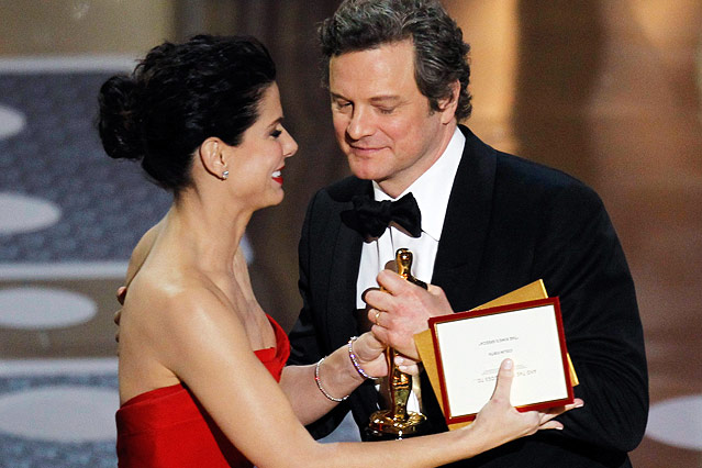 © Reuters/Gary Hershorn Colin Firth nimmt Oscar entgegen