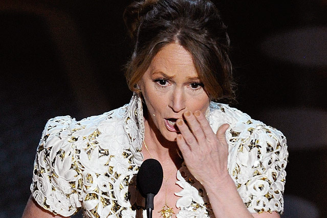 © AP/Mark J. Terrill Melissa Leo bei Rede
