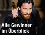 Christian Bale mit Oscar