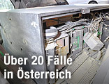 Zerstörter Bankomat