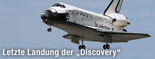 Discovery im Landeanflug