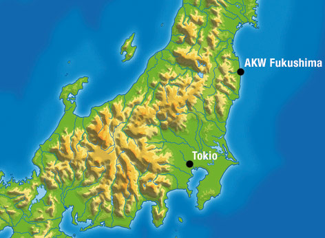© Graphi-Ogre; ORF.at (Montage) Landkarte von Japan