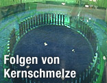 Inneres von Reaktor im AKW Fukushima