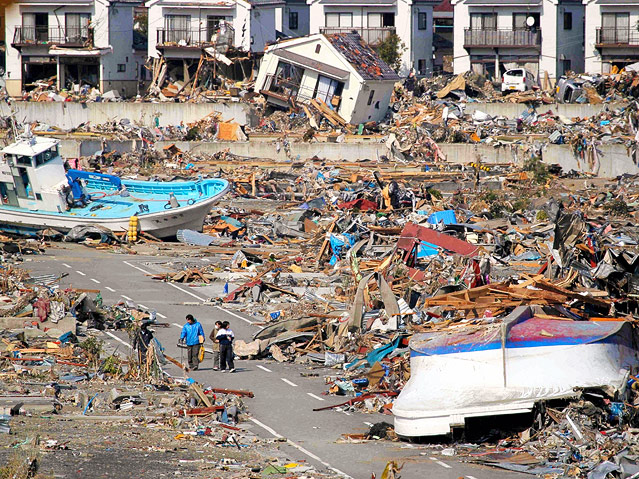 © APA/EPA Zerstörung in japanischer Stadt Onagawa