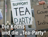 Untersützt-Tea-Party-Schild