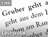 Textausschnitt aus "Gruber geht"