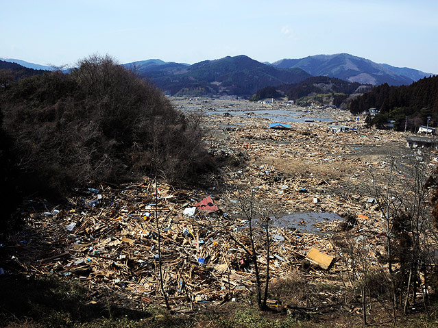 © APA/EPA/Franck Robichon Zerstörte Stadt Rikuzentakada