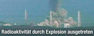 Rauch nach der zweiten Explosion im Fukushima Atomkraftwerk