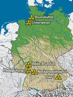 Abgeschaltete AKWs in Deutschland