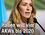 Italiens Umweltministerin Stefania Prestigiacomo