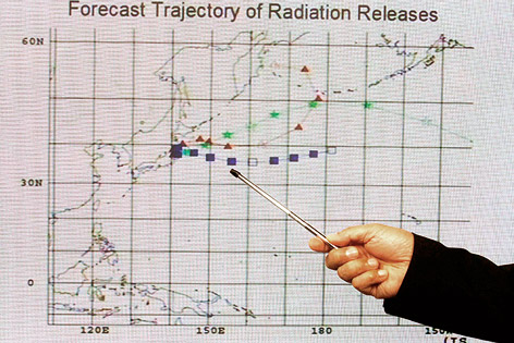© AP/Kin Cheung Progonse der radioaktiven Wolke