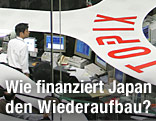 Trader in der Börse von Tokyo