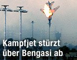 Abgeschossener libyischer Kampfjet