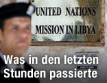 Eingang der Botschaft der Vereinten Nationen in Libyen