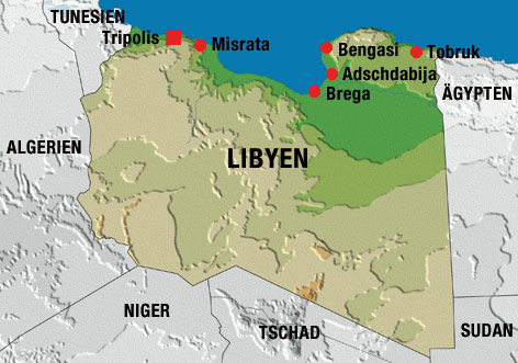 © Graphi-Ogre/ORF.at (Montage) Libyen-Karte