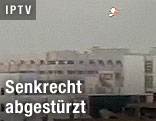 Abeschossener Kampfjet