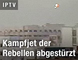 Abeschossener Kampfjet