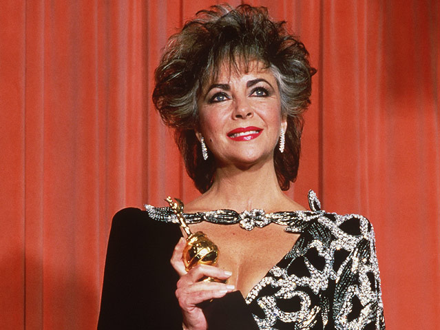 © APA/dpa/Bildfunk/Bert Reisfeld Elizabeth Taylor bei der 42. Golden Globe Verleihung, 1985