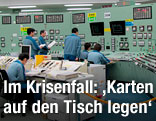Kontrollraum in Atomkraftwerk
