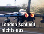 Ein britischer RAF Tornado Kampfjet beim Start