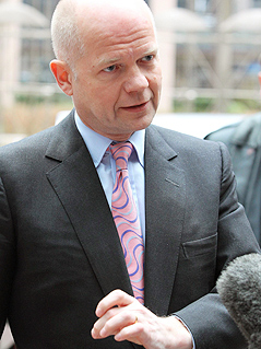 Der britische Außenminister William Hague