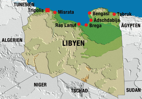 © Graphi-Ogre/ORF.at (Montage) Libyen-Karte