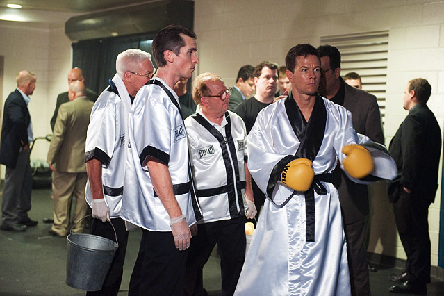 © Central Film Verleih Mark Wahlberg und Christian Bale Backstage vor dem Kampf