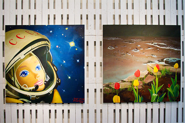 © ORF.at/Sabine Koder Vladimir Dubossarsky & Alexander Vinogradov "Cosmonaut No. 1" und "The First Flowerbed"