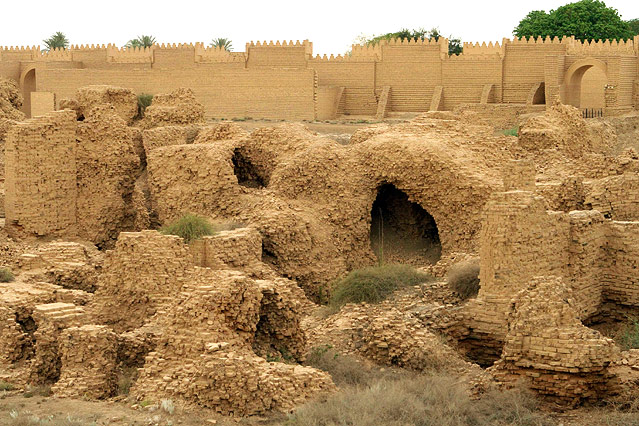 © AP/Karim Kadim Ausgrabungsstätten in Babylon südlich von Bagdad