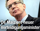 Deutschlands designierter Verteidigungsminister Thomas de Maiziere
