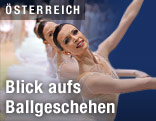 Ballerina bei der Generalprobe des Opernballs 2011