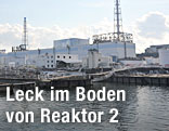 Ansicht der Fukushima-Reaktoren von der Meerseite