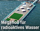 Mega-Tankfloß für radioaktives Wasser