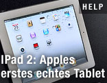 Blick auf das iPad 2