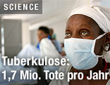 Tuberkulose-Patient in einem Krankenhaus