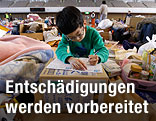 Japanisches Auffanglager für Flüchtlinge