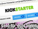 Internetseite www.kickstarter.com