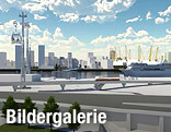 Computeranimation der Seilbahn in London