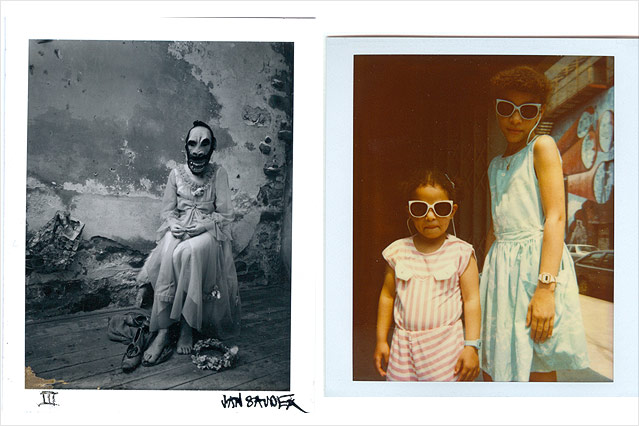 © l: Jan Saudek/1980/Sammlung WestLicht, r: Mary Ellen Mark/1990/Sammlung WestLicht Polaroid Jan Saudek 1980; Polariod Mary Ellen Mark 1990