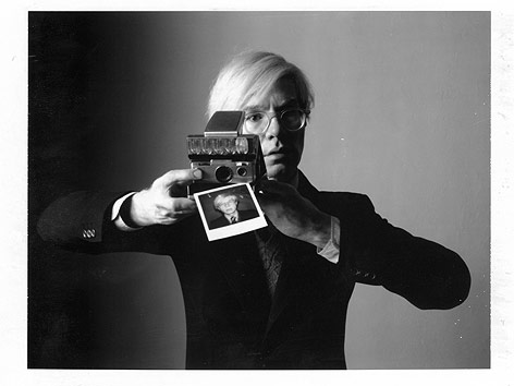 © Oliviero Toscani, Andy Warhol/1975/Sammlung WestLicht Polaroid Oliviero Toscani, Andy Warhol 1975