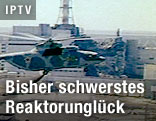 Zerstörter Reaktor in Tschernobyl