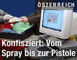 Gep&auml;cksabgabe am Flughafen