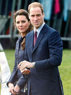 © AP/Tim Hales Kate Middleton und Prince Wiliam blicken zur Seite