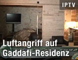 Zerstörte Gaddafi-Residenz