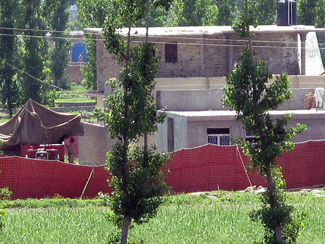 Gebäude in Abbottabad, in dem sich Osama bin Laden versteckt gehalten hat.