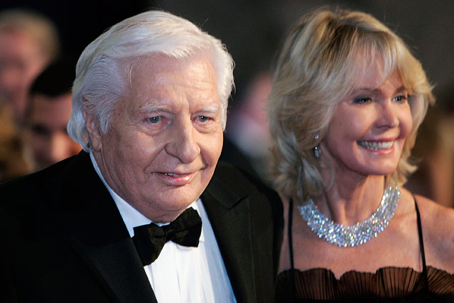 © dpad/Sascha Schuermann Gunter Sachs mit seiner zweiten Frau Mirja Larsson
